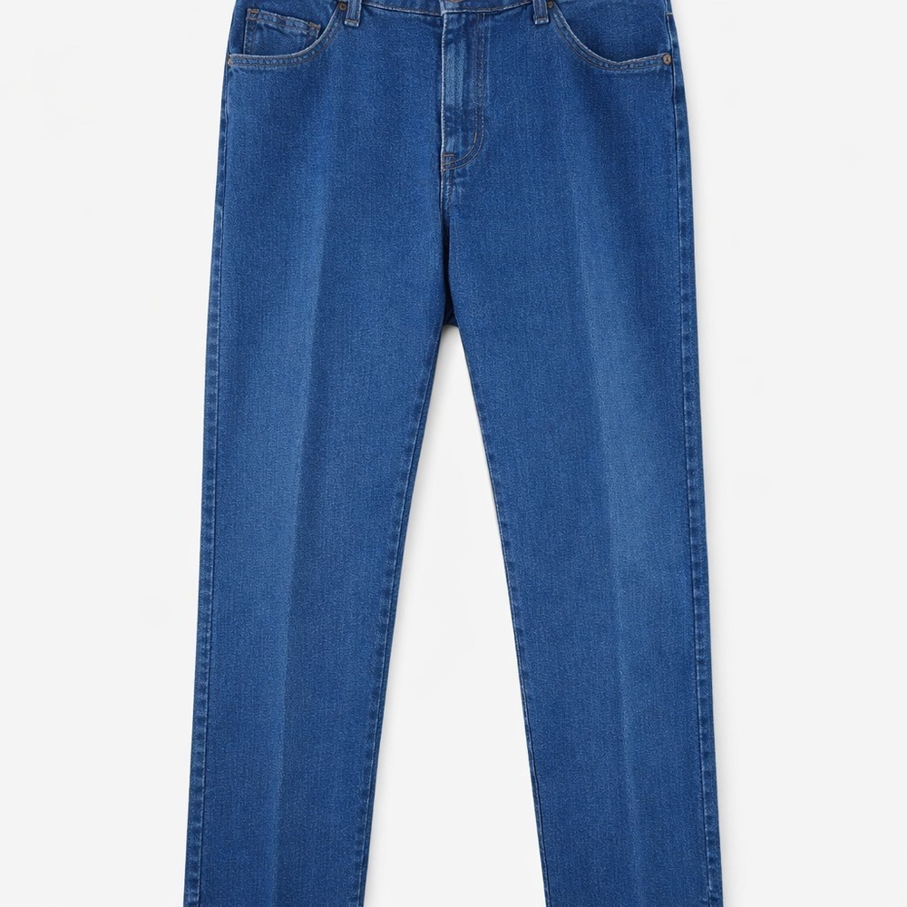 Lee Men's Regular Fit Jeans 40x32 Blue Denim Classic Straight Leg